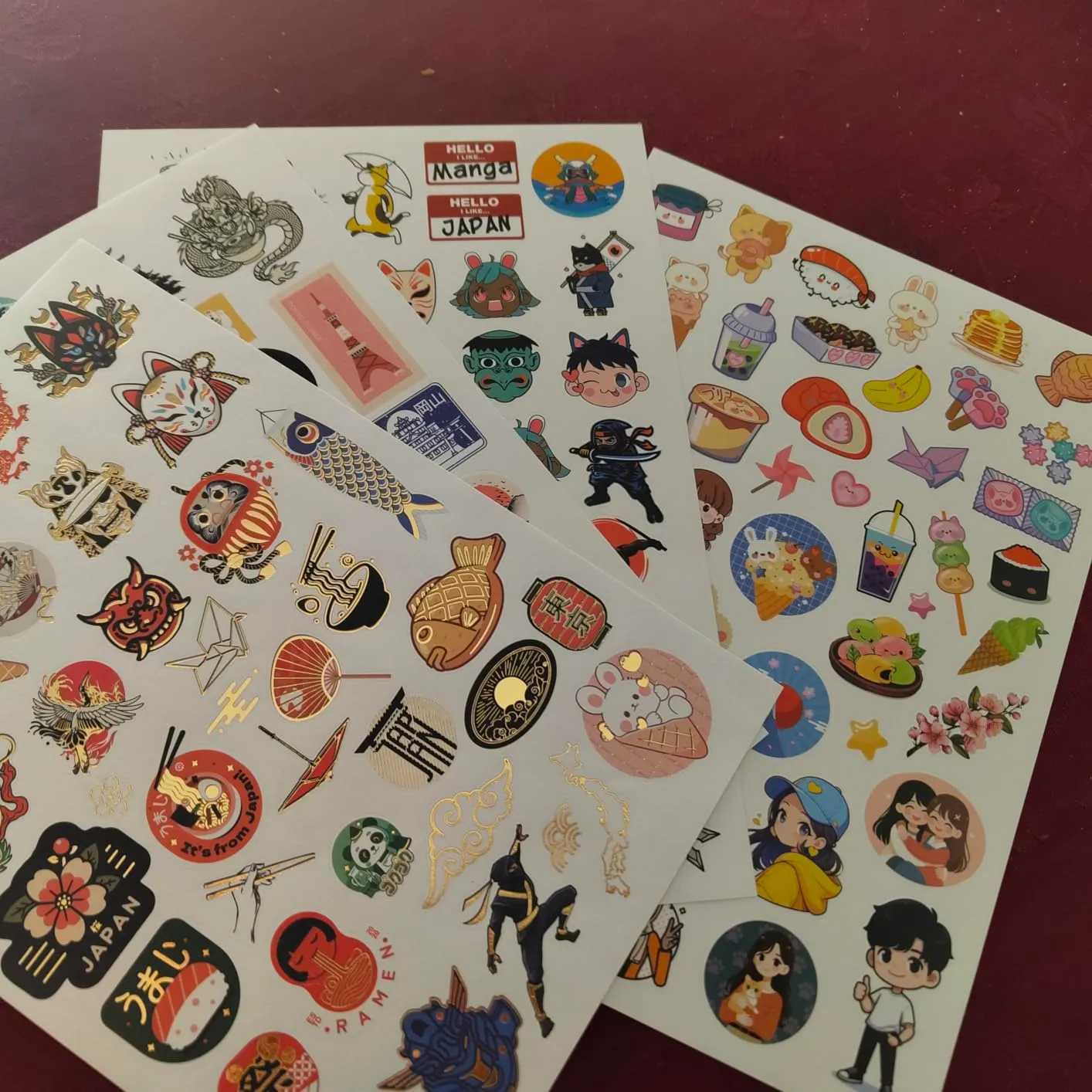 Buki France FK021 Sticker Manga Kawaii 200 Aufkleber