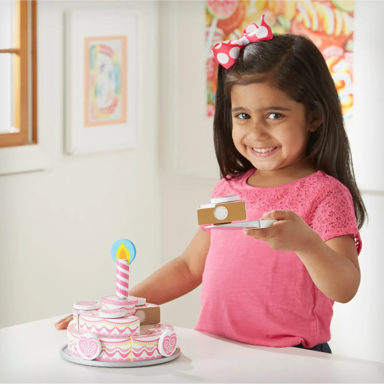 Melissa & Doug Triple-Layer Party Cake Holzspielkuchen 3-lagig