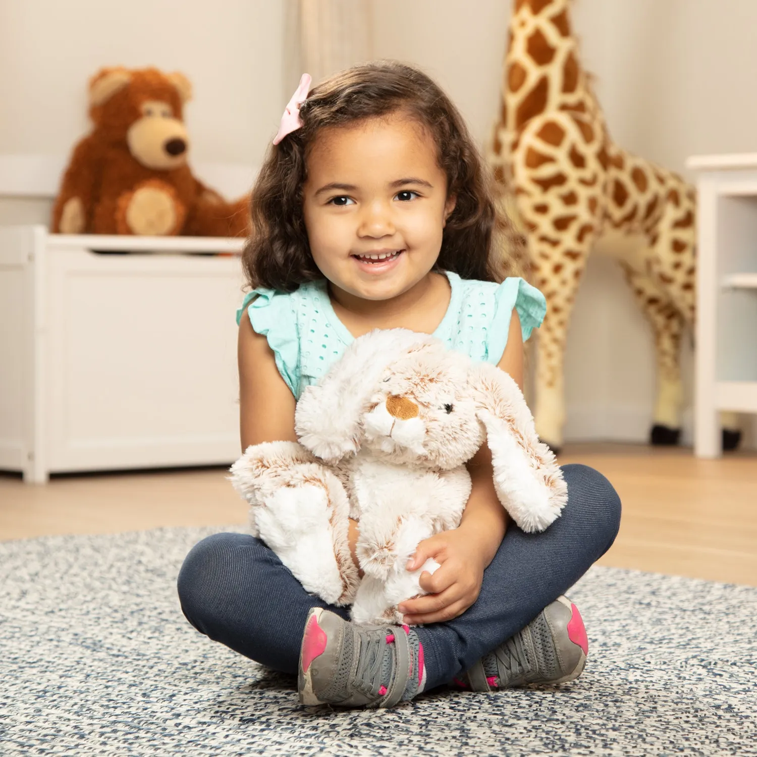 Melissa & Doug Burrow Bunny Plüschtier 23 cm für Babys