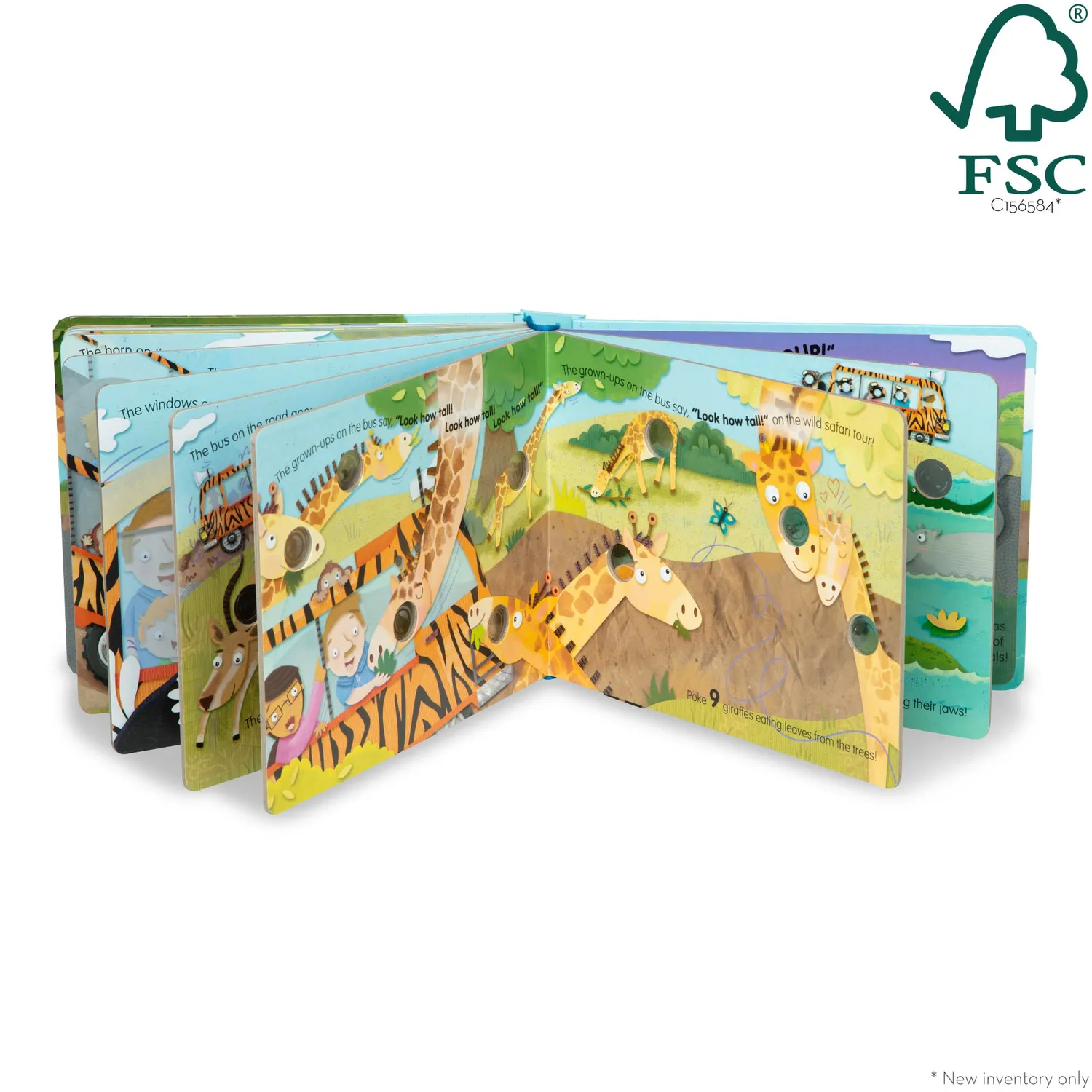 Melissa & Doug Poke-a-Dot Wheels on the Bus Soundbuch Safari