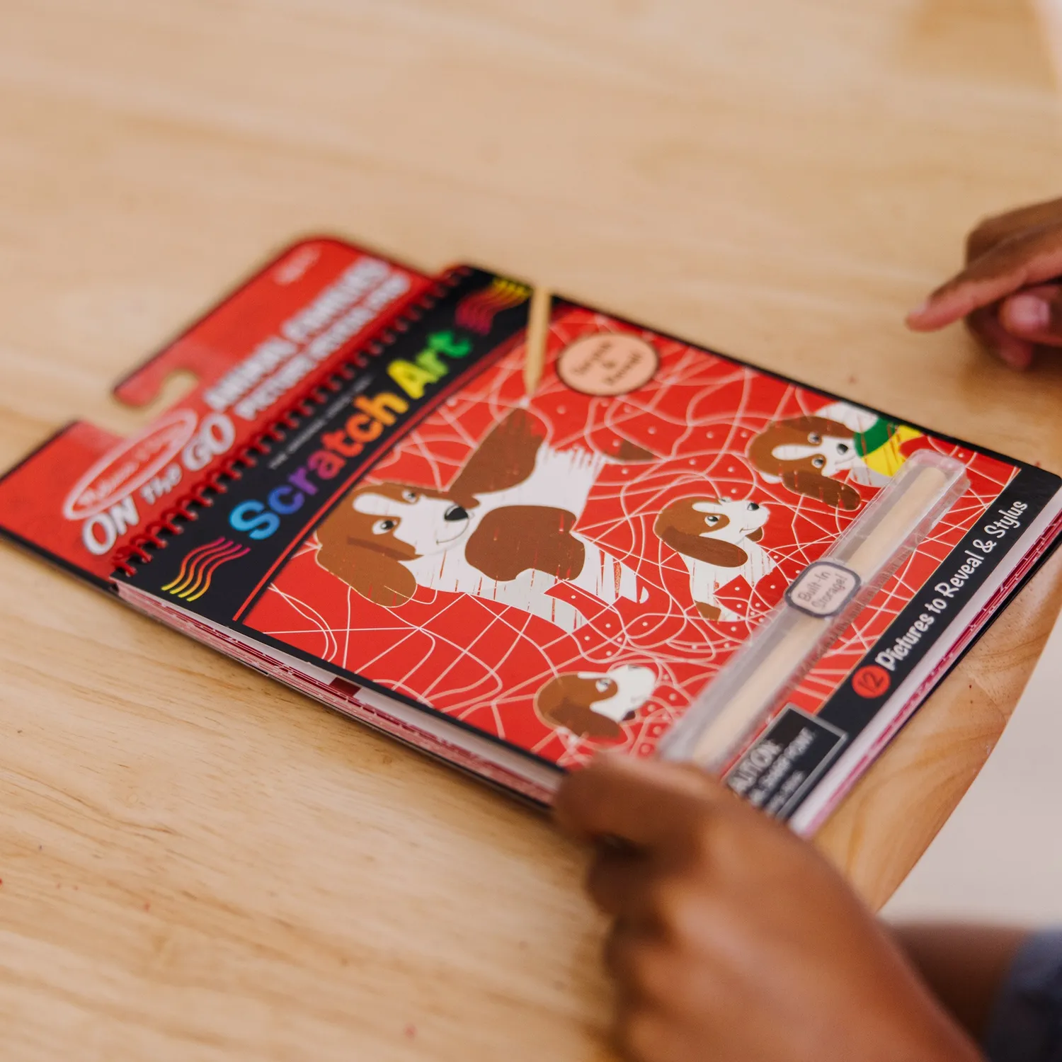 Melissa & Doug Animal Families Kratzblock Stift ab 3 Jahre