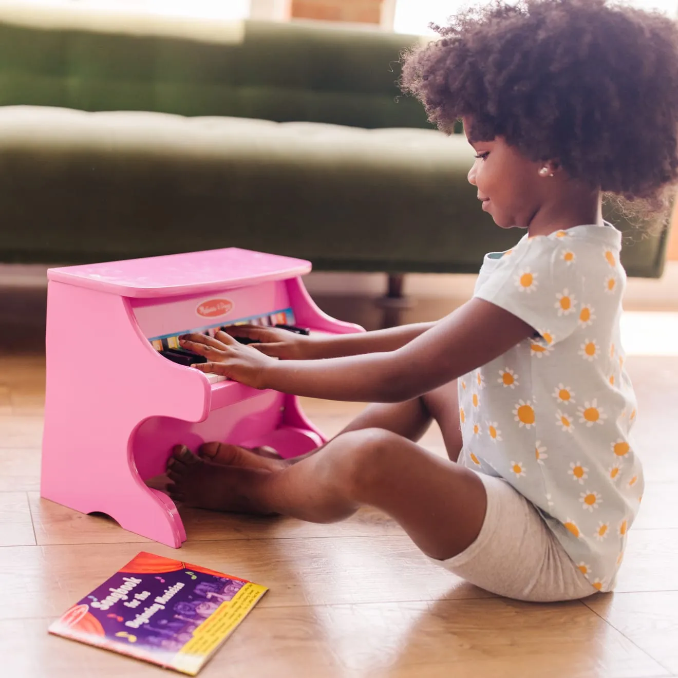Melissa & Doug Learn-to-Play Pink Piano Kinderklavier 25 Tasten