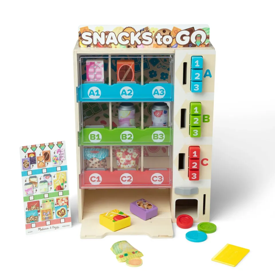Melissa & Doug Sort Stock Select Verkaufsautomat Holz Set