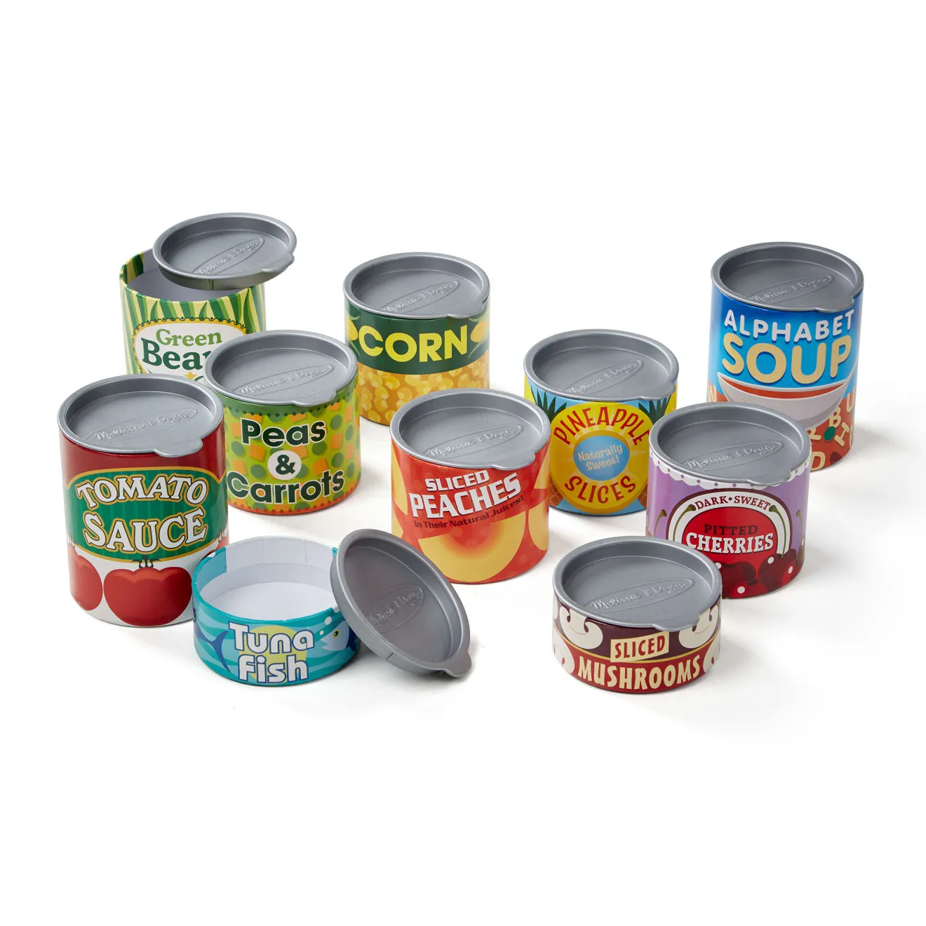 Melissa & Doug Let's Play House Grocery Cans Spielessen Dosen-Set