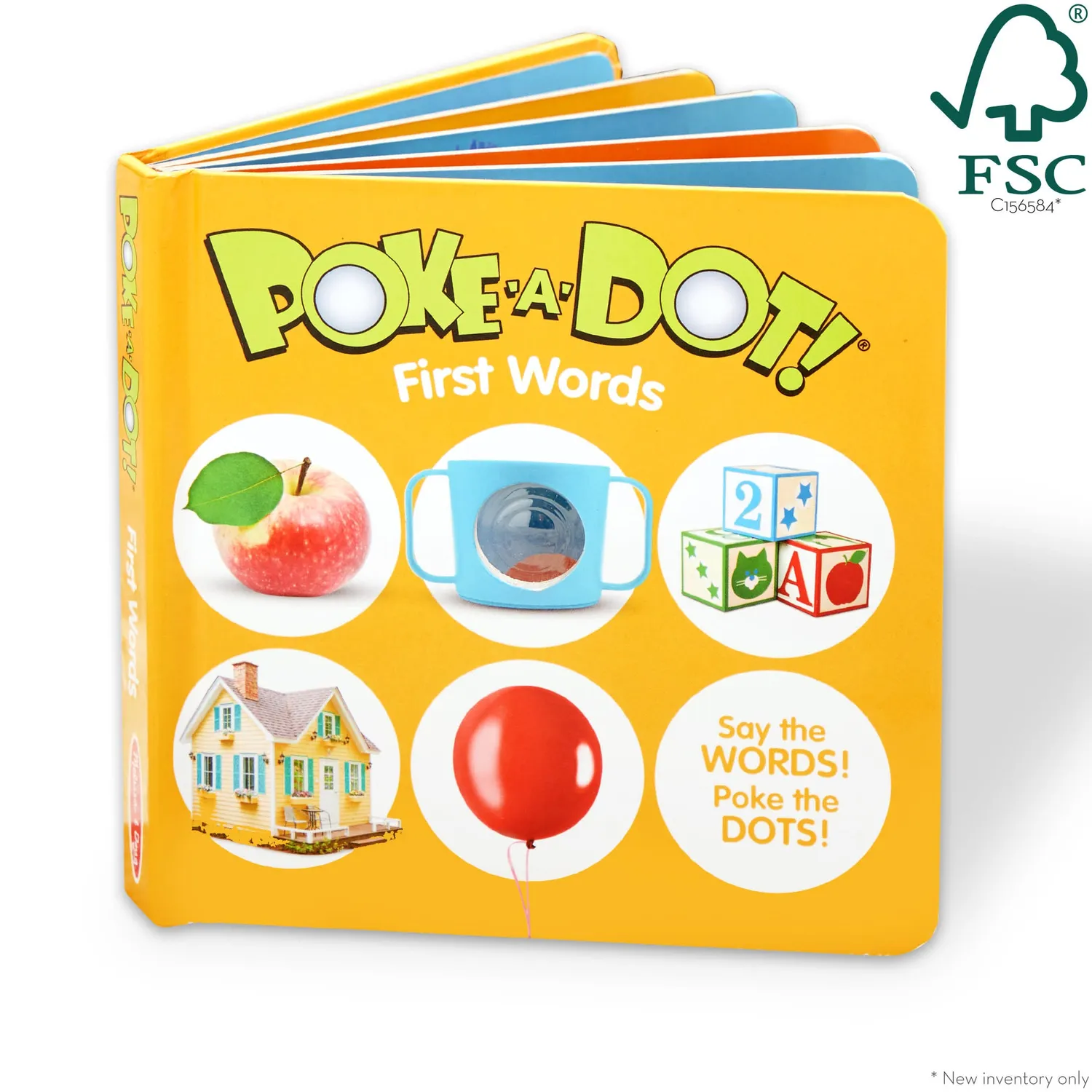 Melissa & Doug Poke-a-Dot First Words Pappbuch ab 1 Jahr