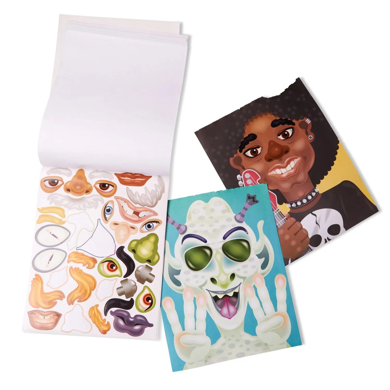 Melissa & Doug Make-a-Face Stickerheft Crazy Characters 160