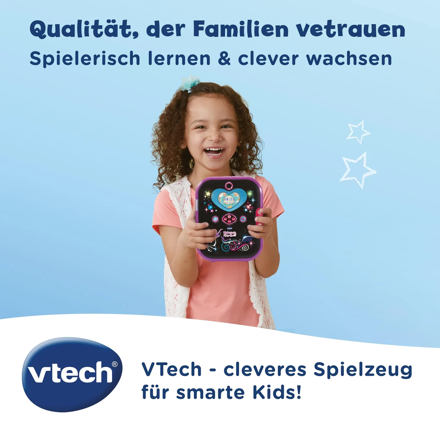 VTech Kidisecrets Selfie Music 2.0 Tagebuch schwarz mit Kamera