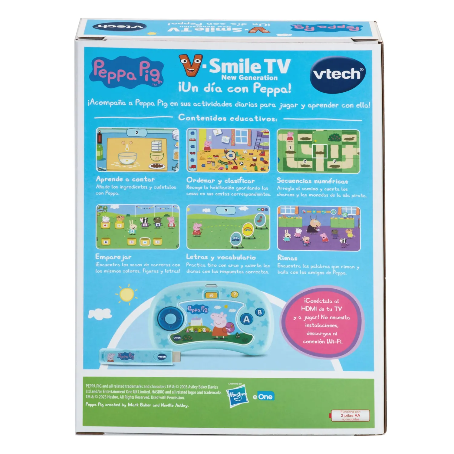 VTech V.Smile Peppa Wutz Lernkonsole TV HDMI spanisch