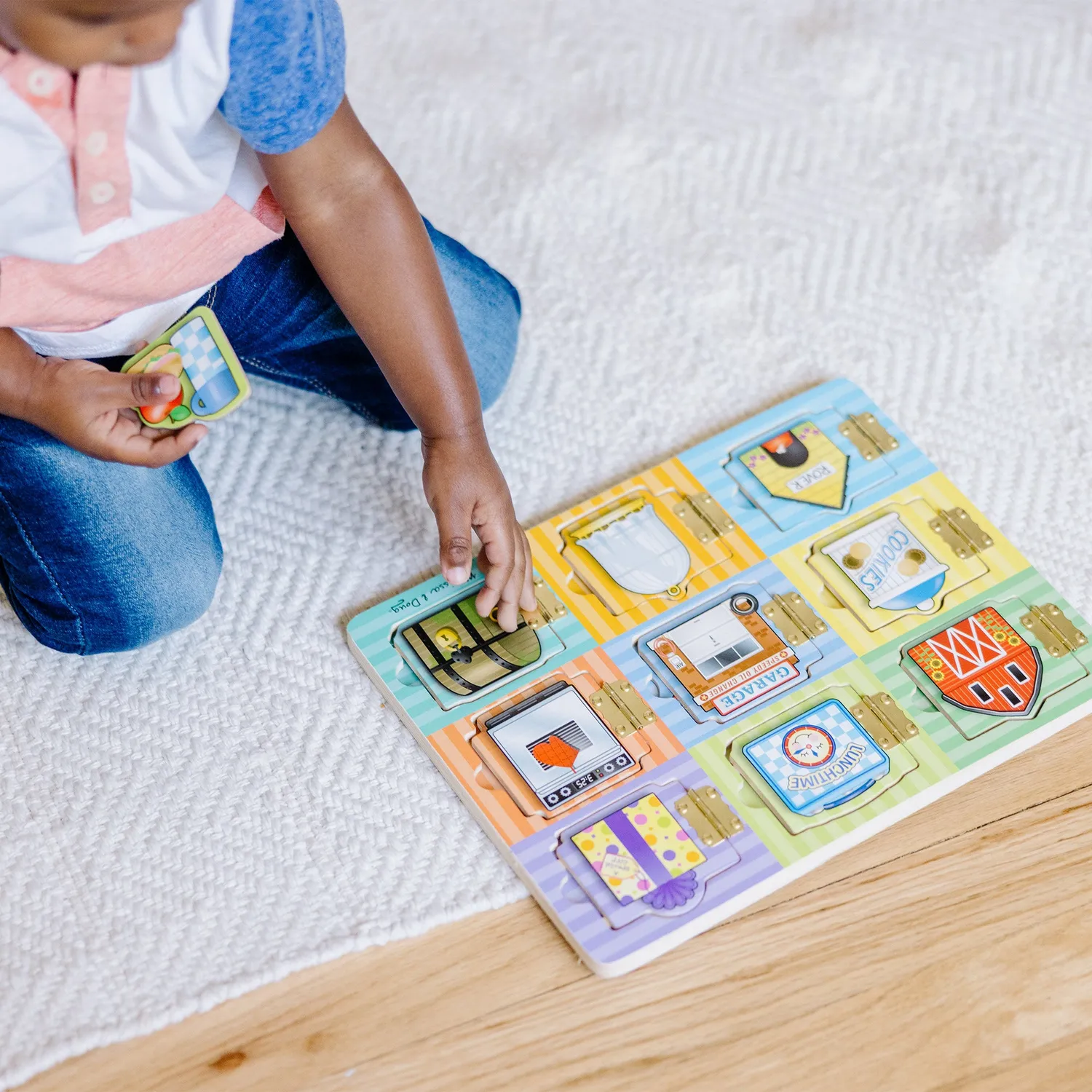 Melissa & Doug Hide & Seek Board Magnetspiel Holz 3-5J
