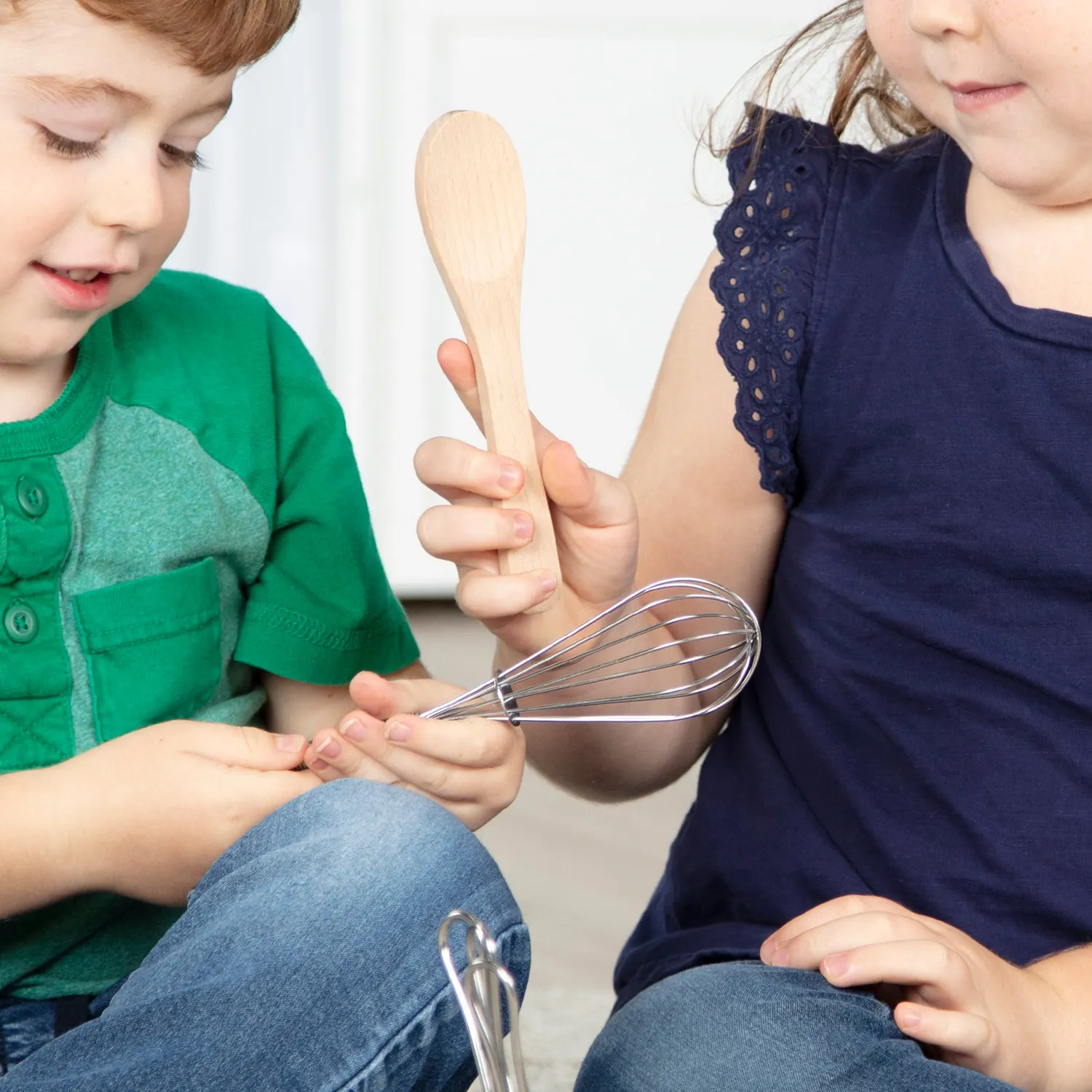 Melissa & Doug Stir & Serve Kochutensilien 7-teilig Edelstahl