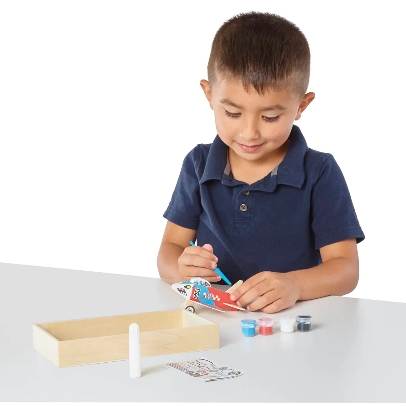 Melissa & Doug Decorate-Your-Own Flugzeug Bastelset Holz bemalbar