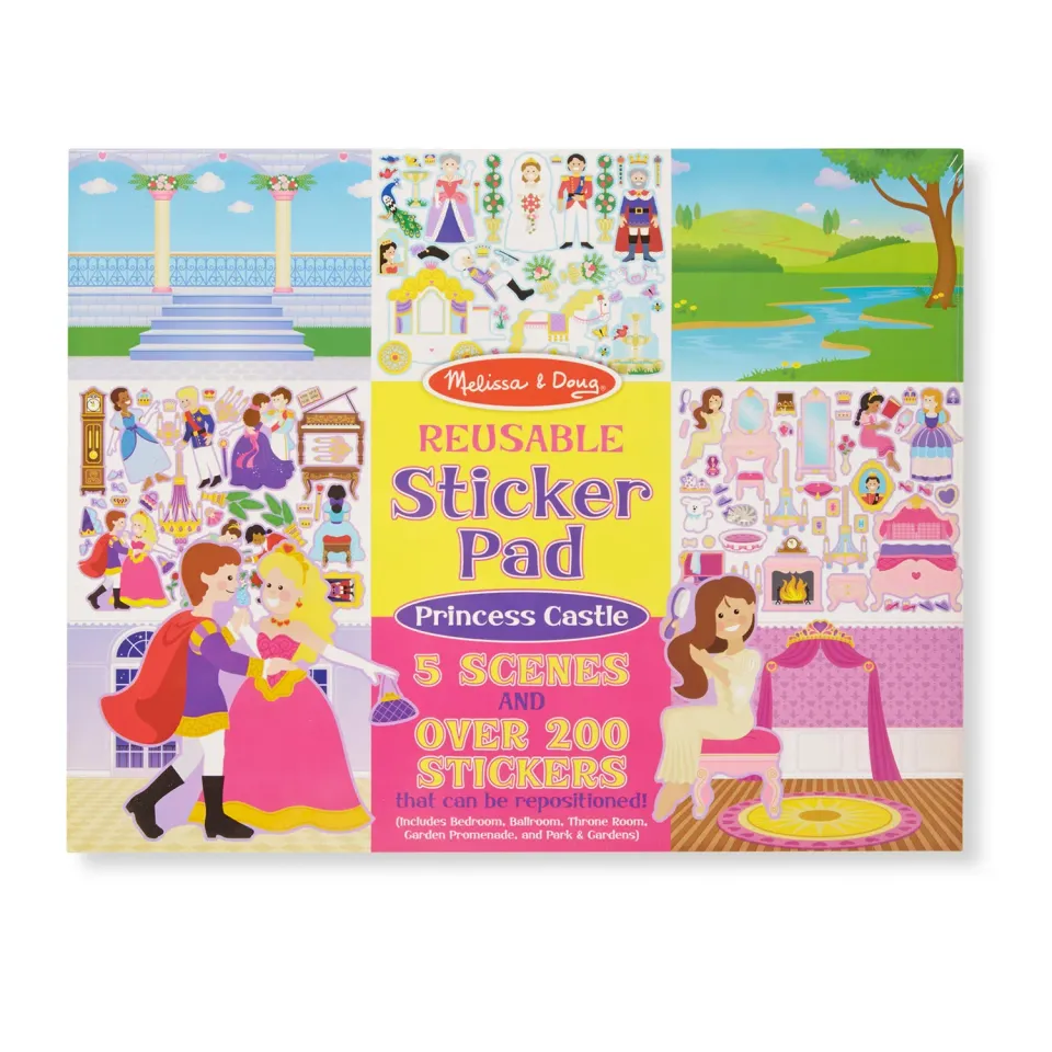 Melissa & Doug Princess Castle Stickerheft wiederverwendbar