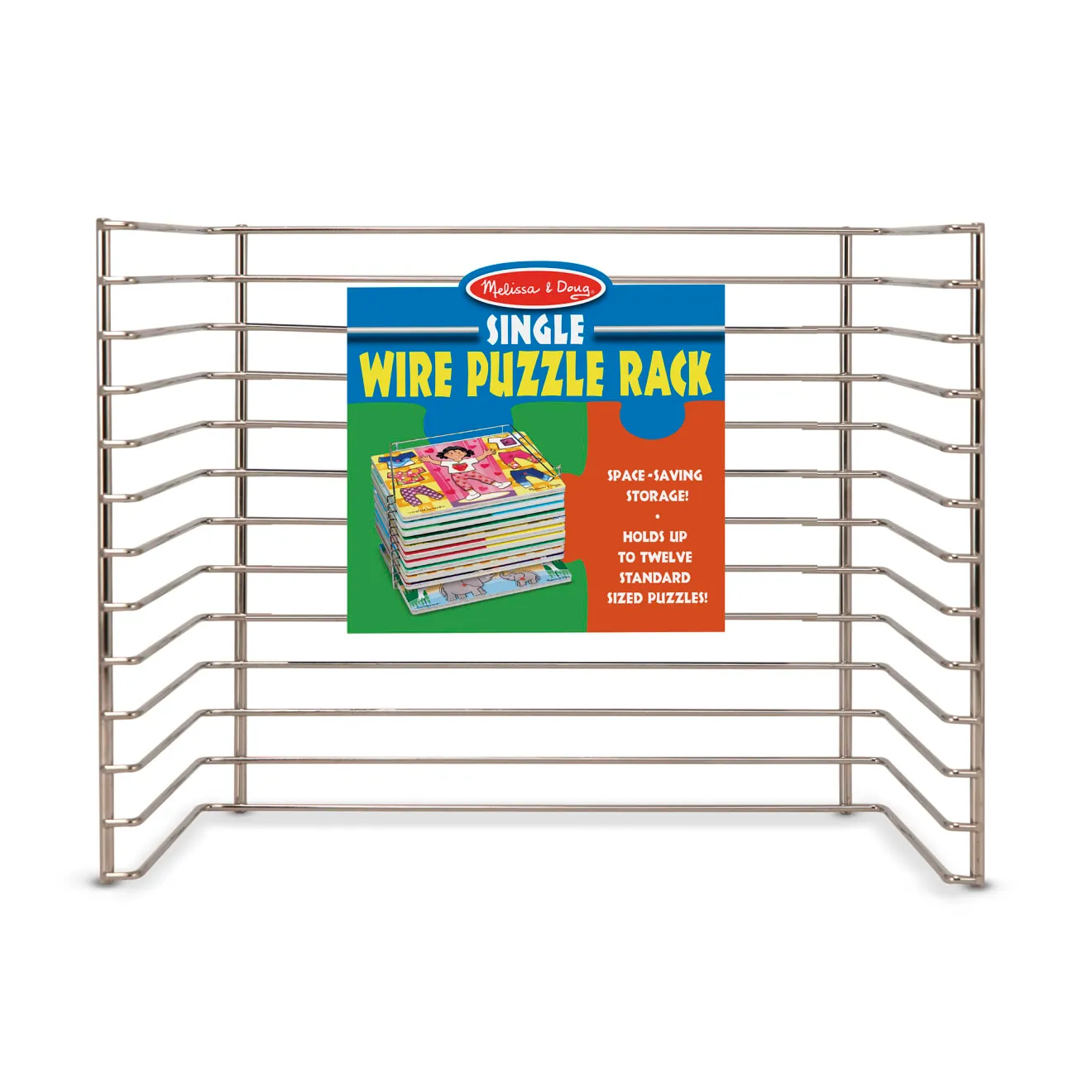 Melissa & Doug Wire Puzzle-Aufbewahrung Ständer 12 Fächer