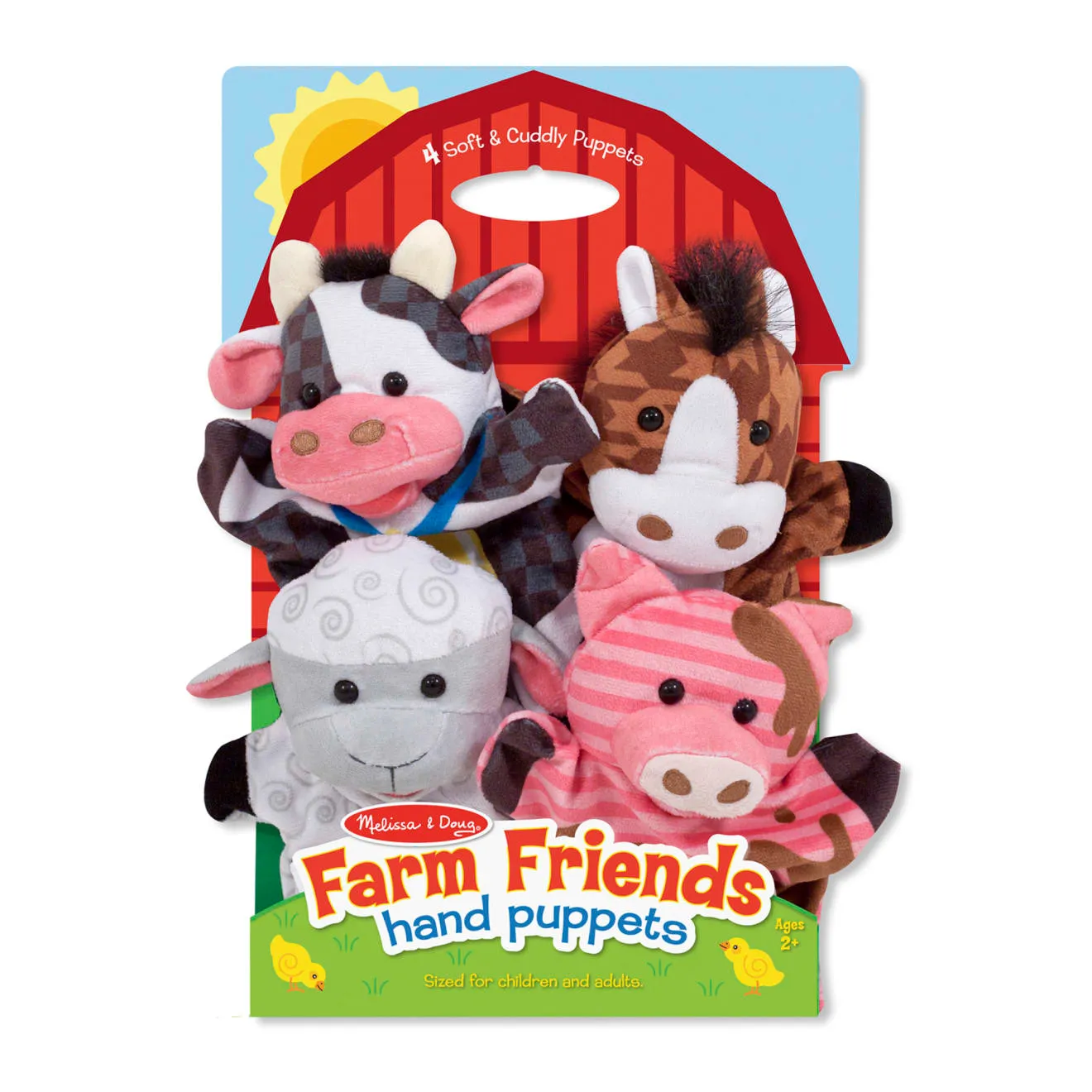 Melissa & Doug Farm Friends Handpuppen 4er-Set