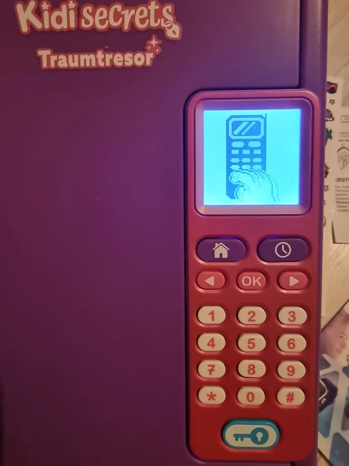 VTech KidiSecrets Traumtresor Kindersafe Lila-Schwarz mit Code