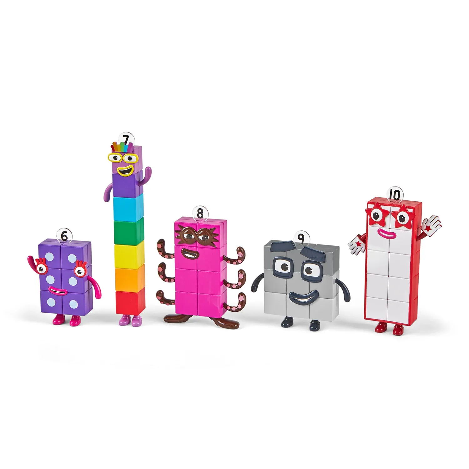 Learning Resources Numberblocks Freunde Sechs bis Zehn Spielfiguren 5er Set