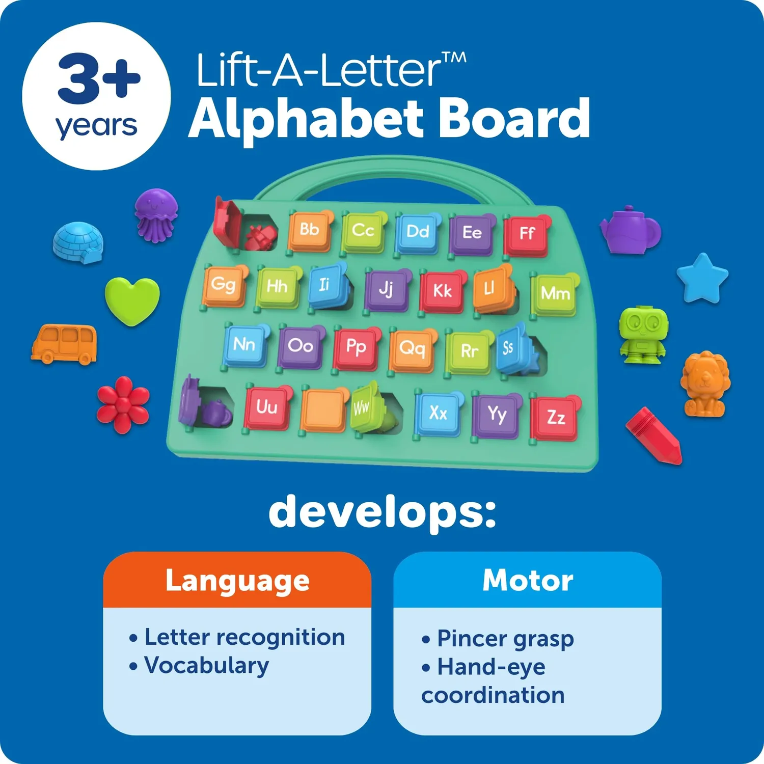 Learning Resources Lift-a-Letter Alphabet Lernspiel A-Z