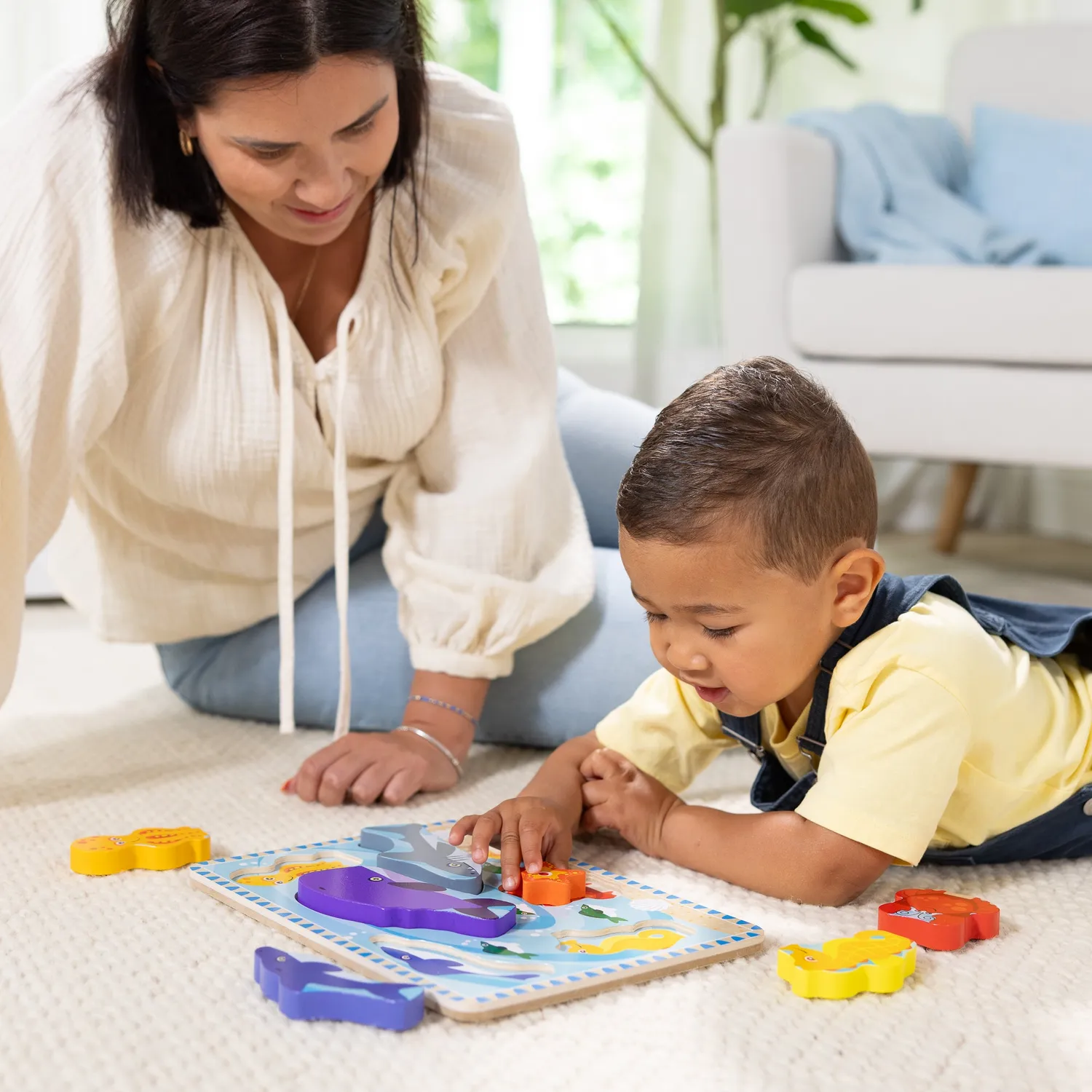 Melissa & Doug Sea Creatures Holzpuzzle 7 Teile Meer