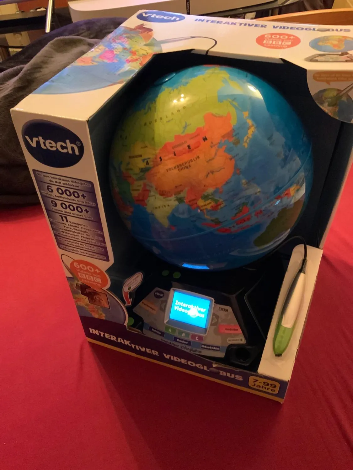 VTech 80-605404 Interaktiver Videoglobus Lernglobus ab 7 J.