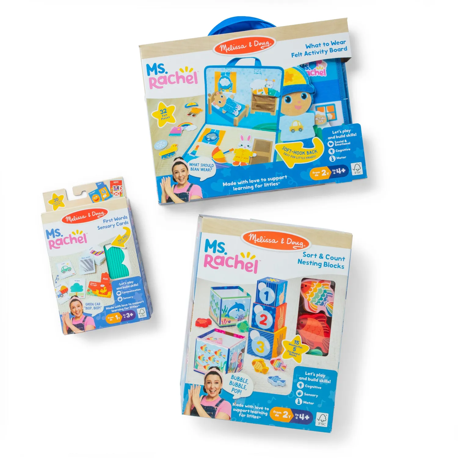 Melissa & Doug Ms Rachel Lernspielzeug Set Bundle Kleinkind