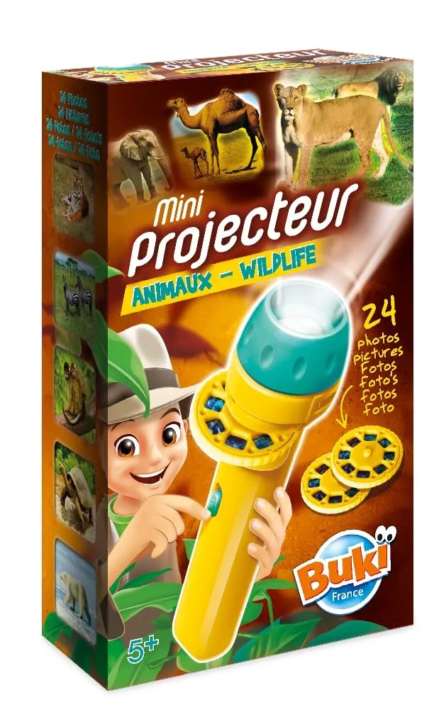 Buki France Tierwelt Mini-Projektor S 24 Dias ab 5 Jahren