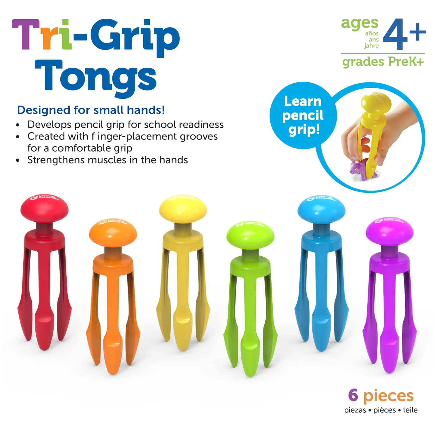 Learning Resources Skill Builders Tri-Grip Zange Motorikspielzeug einfarbig