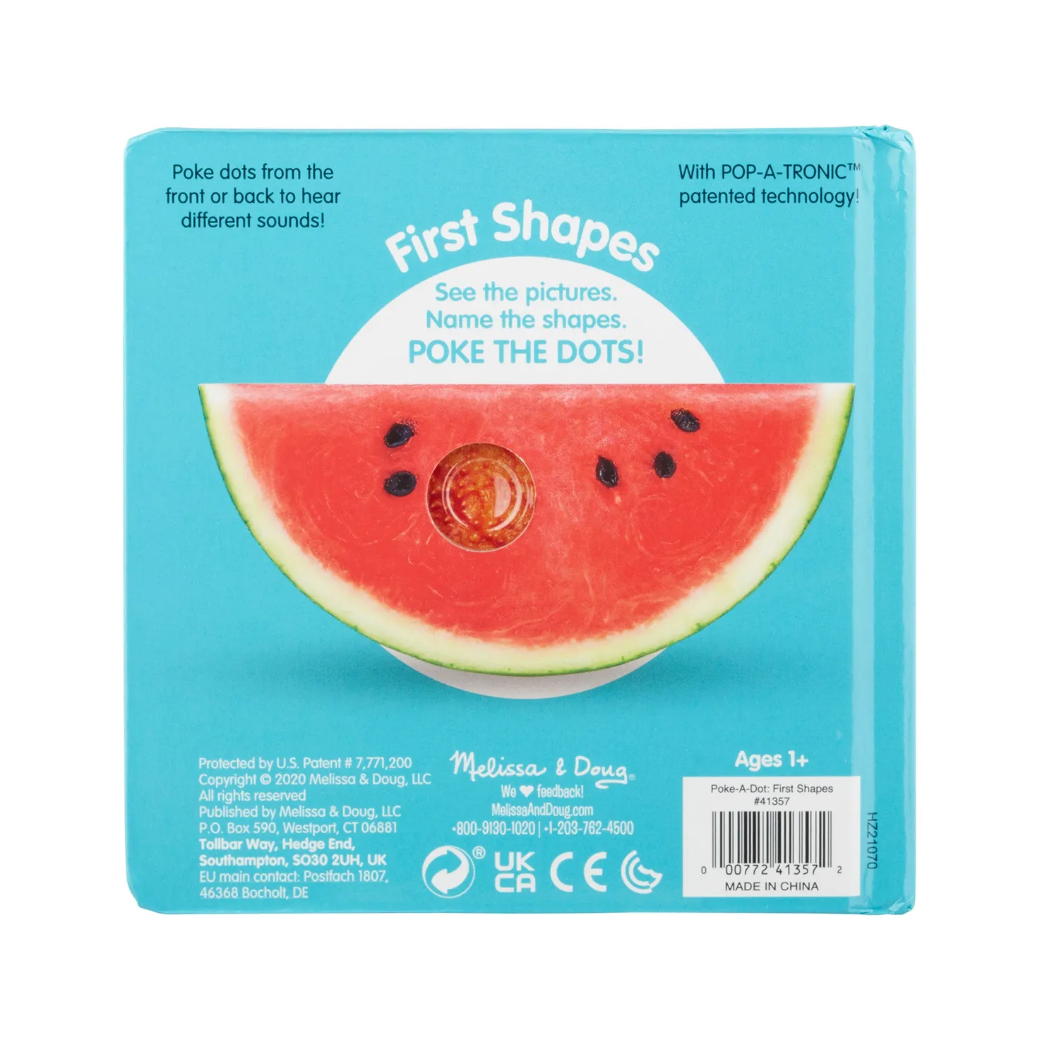 Melissa & Doug Poke-a-Dot First Shapes Pappbuch Formen ab 1 Jahr