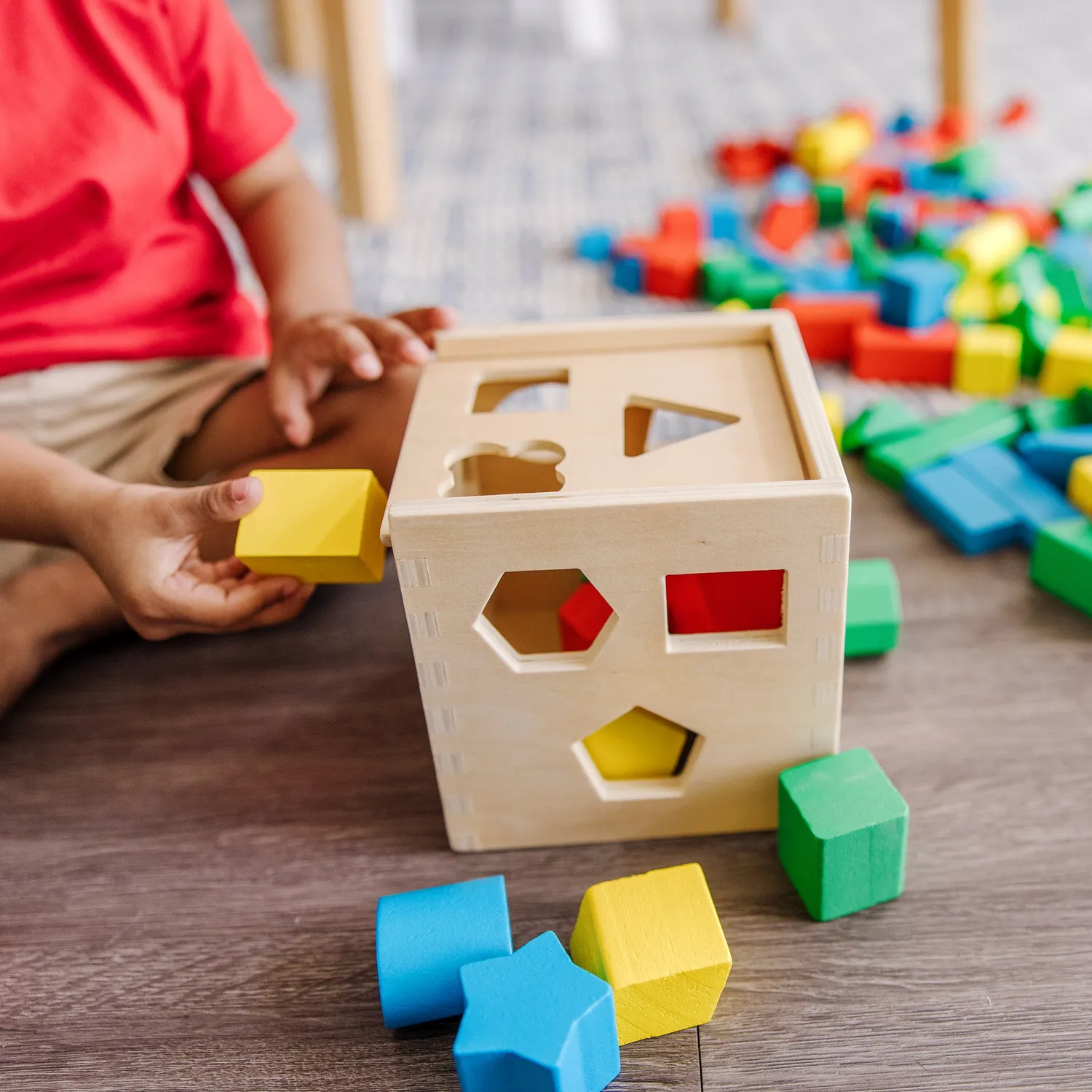 Melissa & Doug Stack Sort Pound Holzspielzeug Set 3-teilig