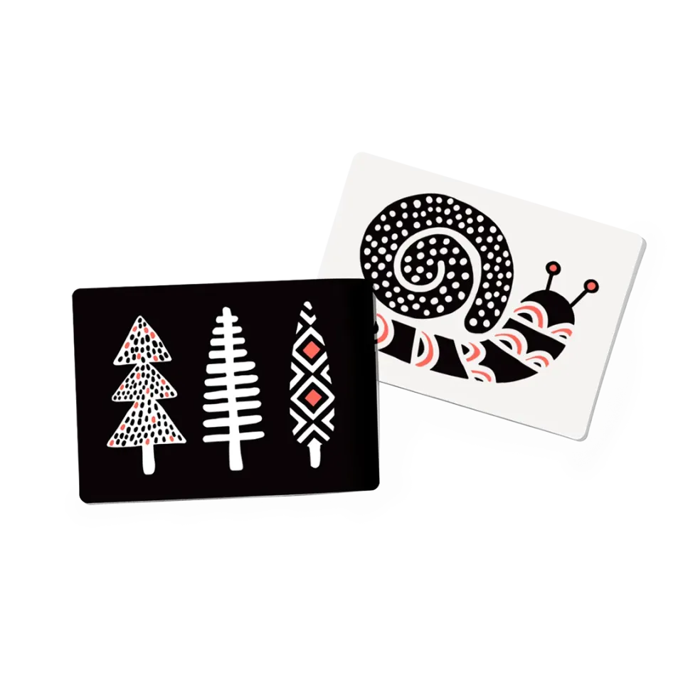 Lovevery Play Kits Kontrastkarten Schwarz-Weiß-Rot Baby