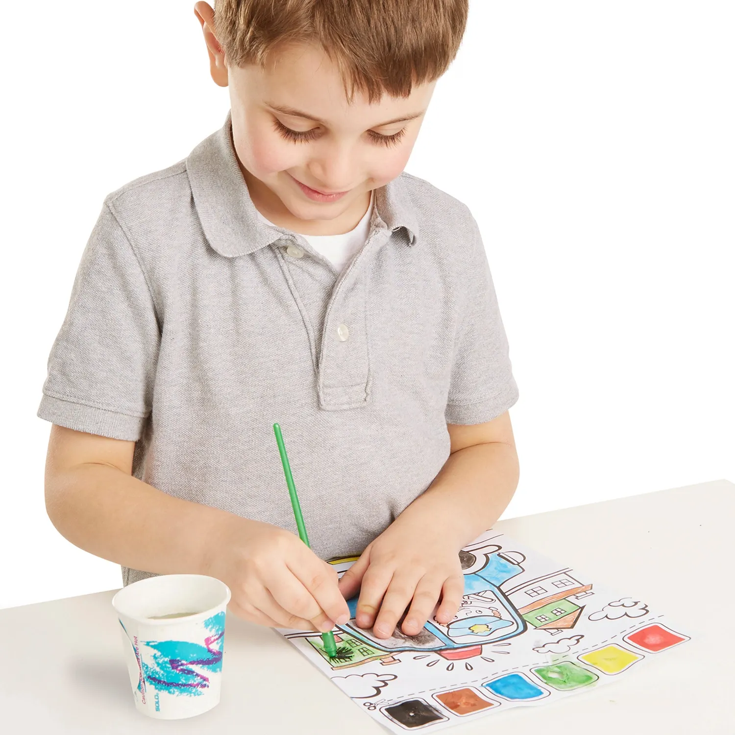 Melissa & Doug Paint with Water Vehicles Malbuch Wasser 20 Szenen