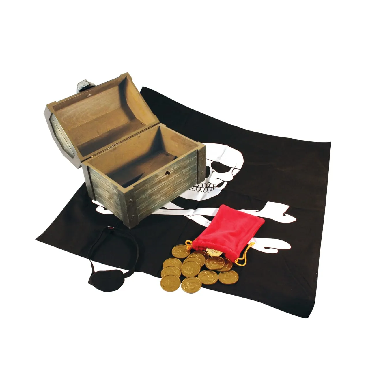 Melissa & Doug Wooden Pirate Chest Piratenkiste Holz Set