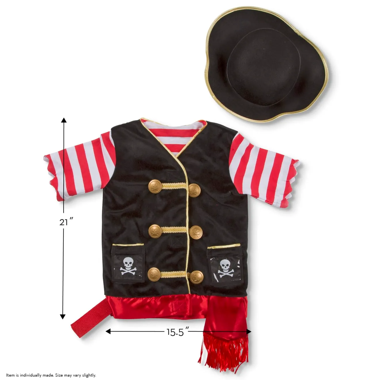 Melissa & Doug Pirate Kostümset Pirat 3-6 Jahre