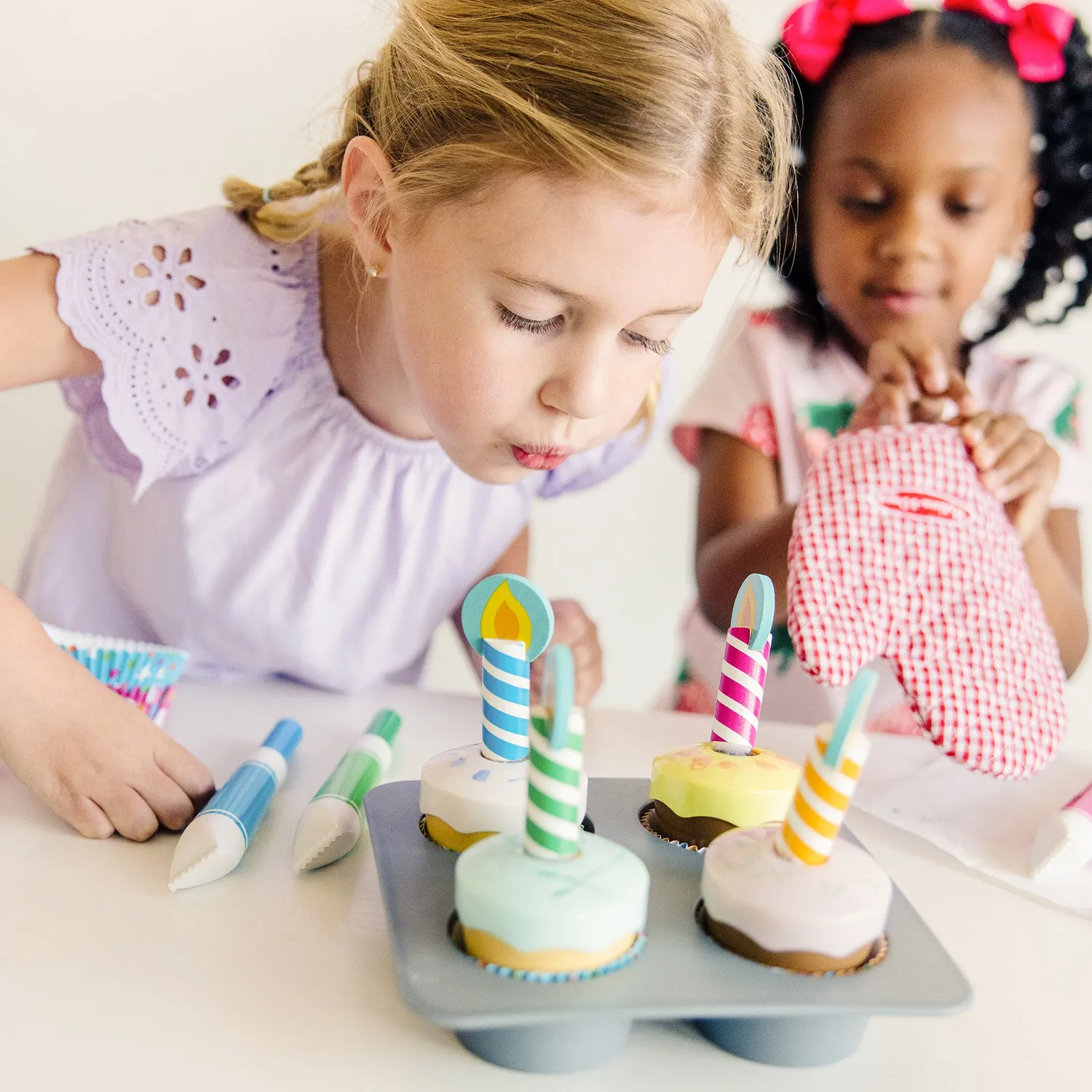 Melissa & Doug Bake & Decorate Cupcake Backset Holz 4er ab 3 J