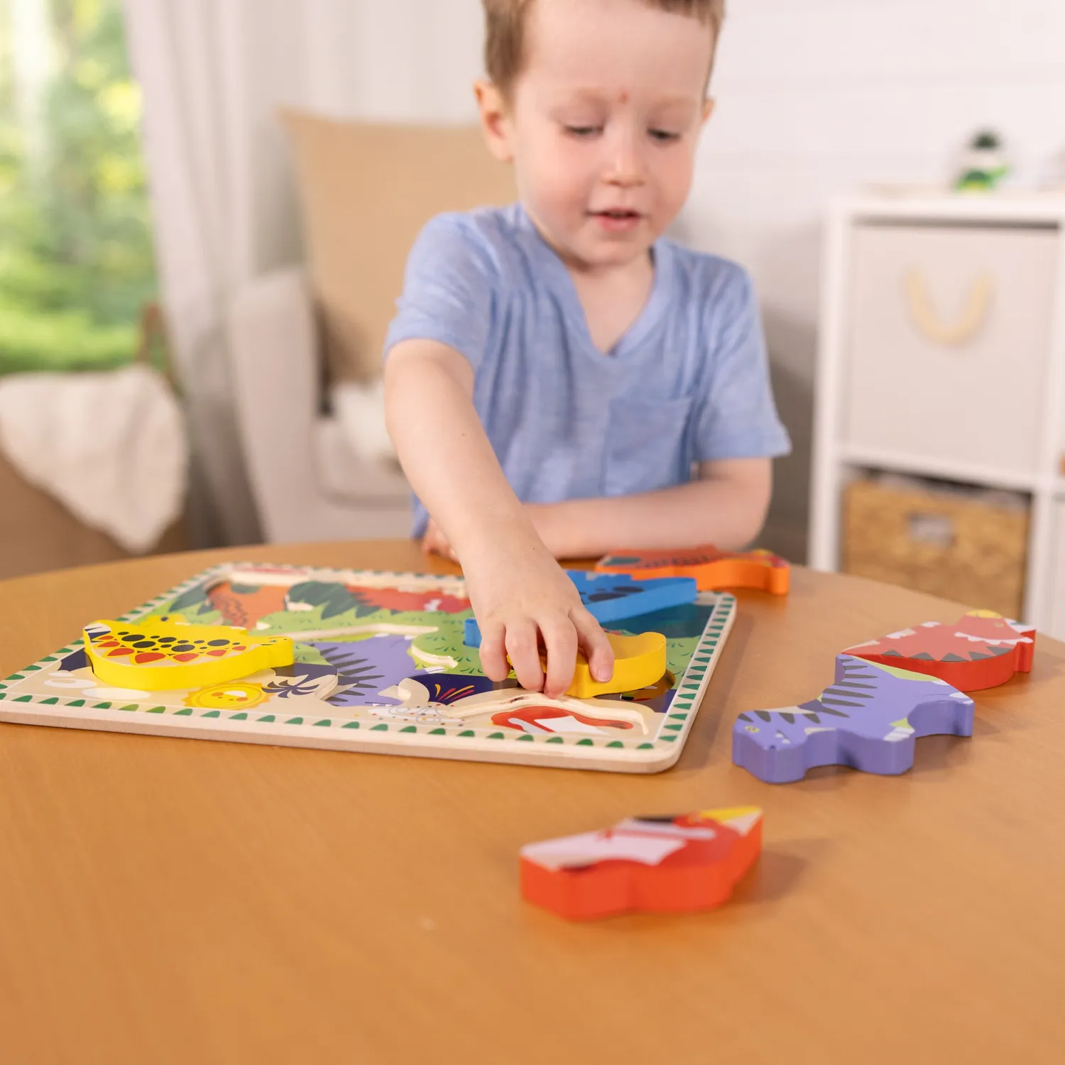 Melissa & Doug Dinosaurs Holzpuzzle 7 Teile Dino