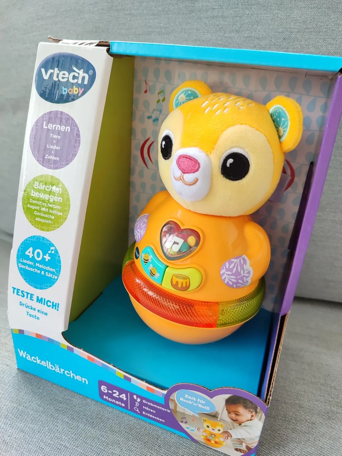 VTech Baby Wackelbärchen interaktives Spielzeug 3 Lieder