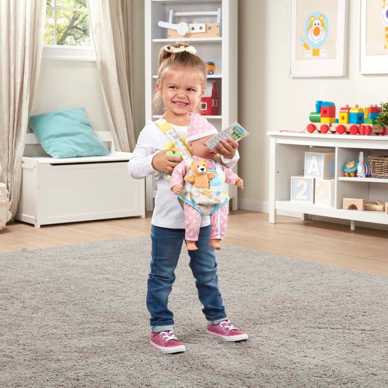 Melissa & Doug Mine to Love Puppentrage Trage-Set