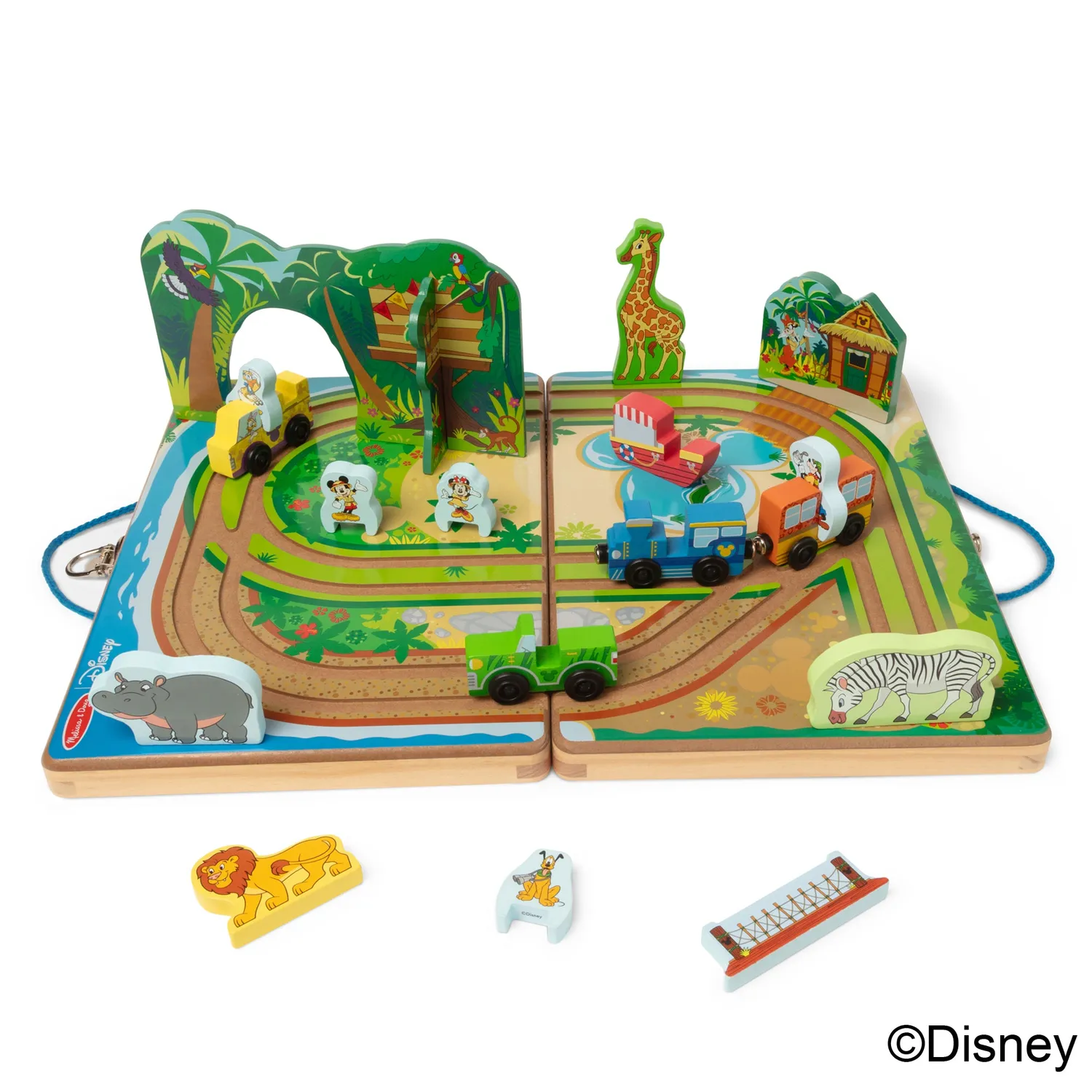 Melissa & Doug Disney Take-Along Safari Holzspielset Koffer