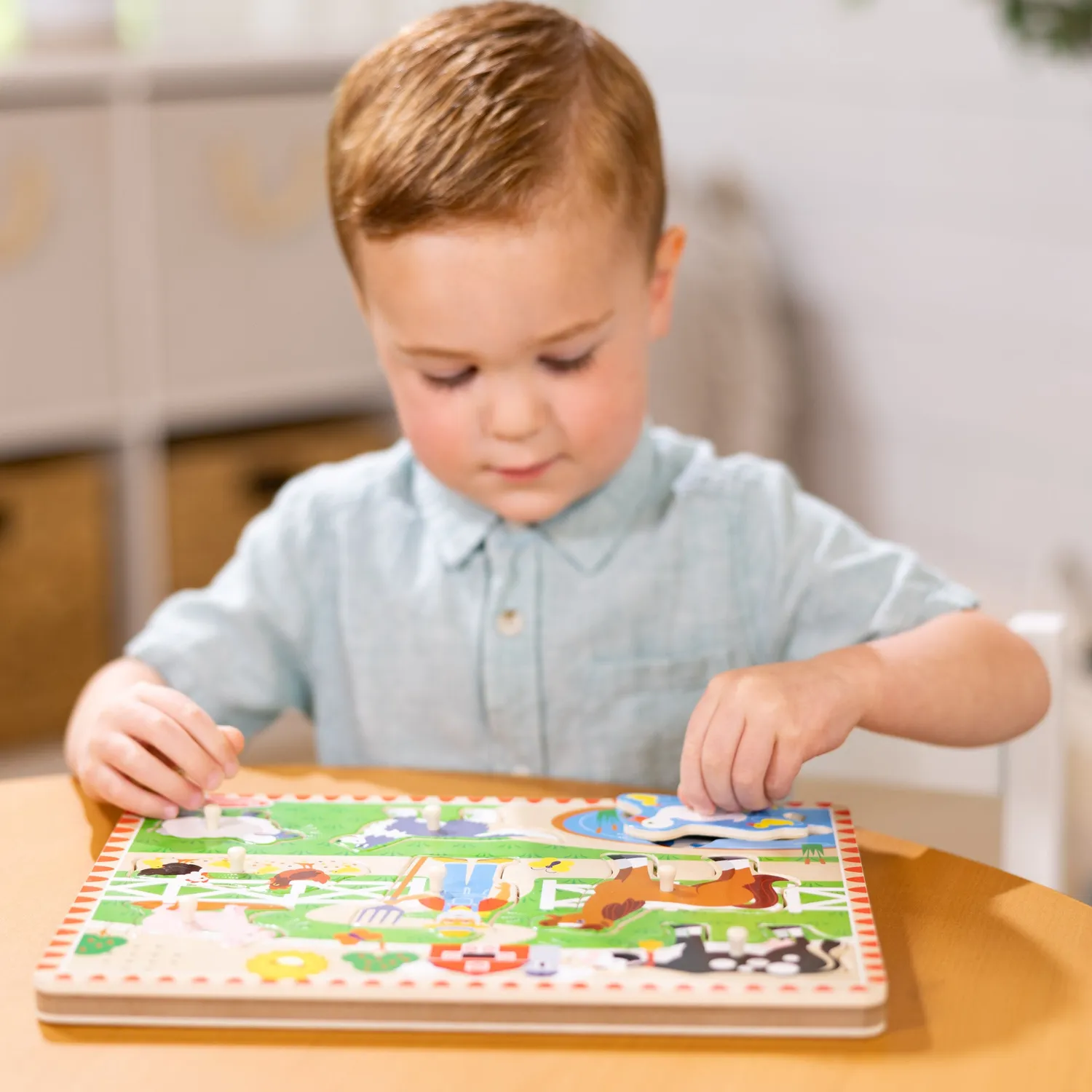 Melissa & Doug Old MacDonald Soundpuzzle Holz 8 Teile