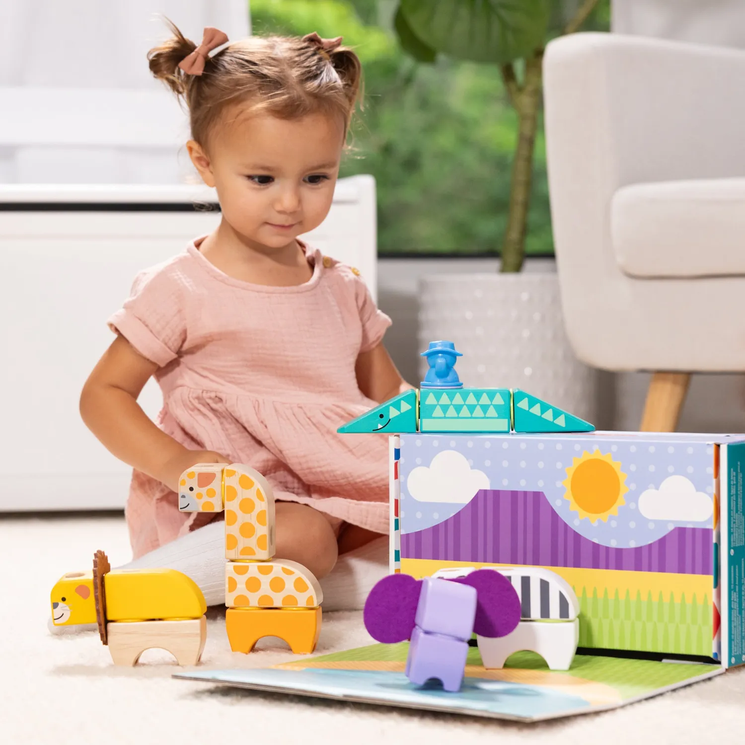 Melissa & Doug Blockables Safari Bausteine ab 2 Jahren