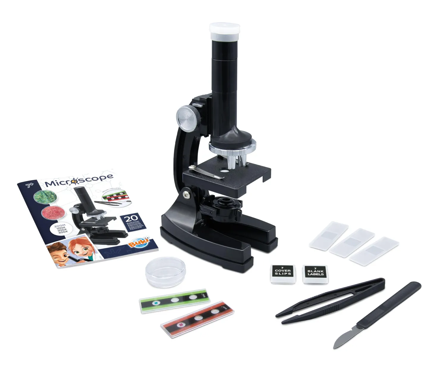 Buki France MR450 Mikroskop Set 20 Experimente 100x-600x