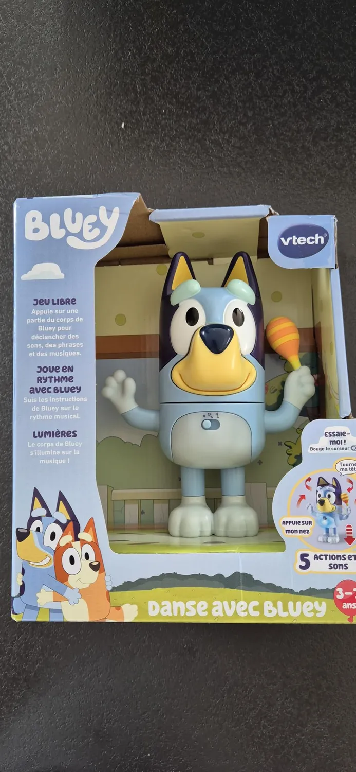 VTech Tanz mit Bluey Figur 17 cm französisch