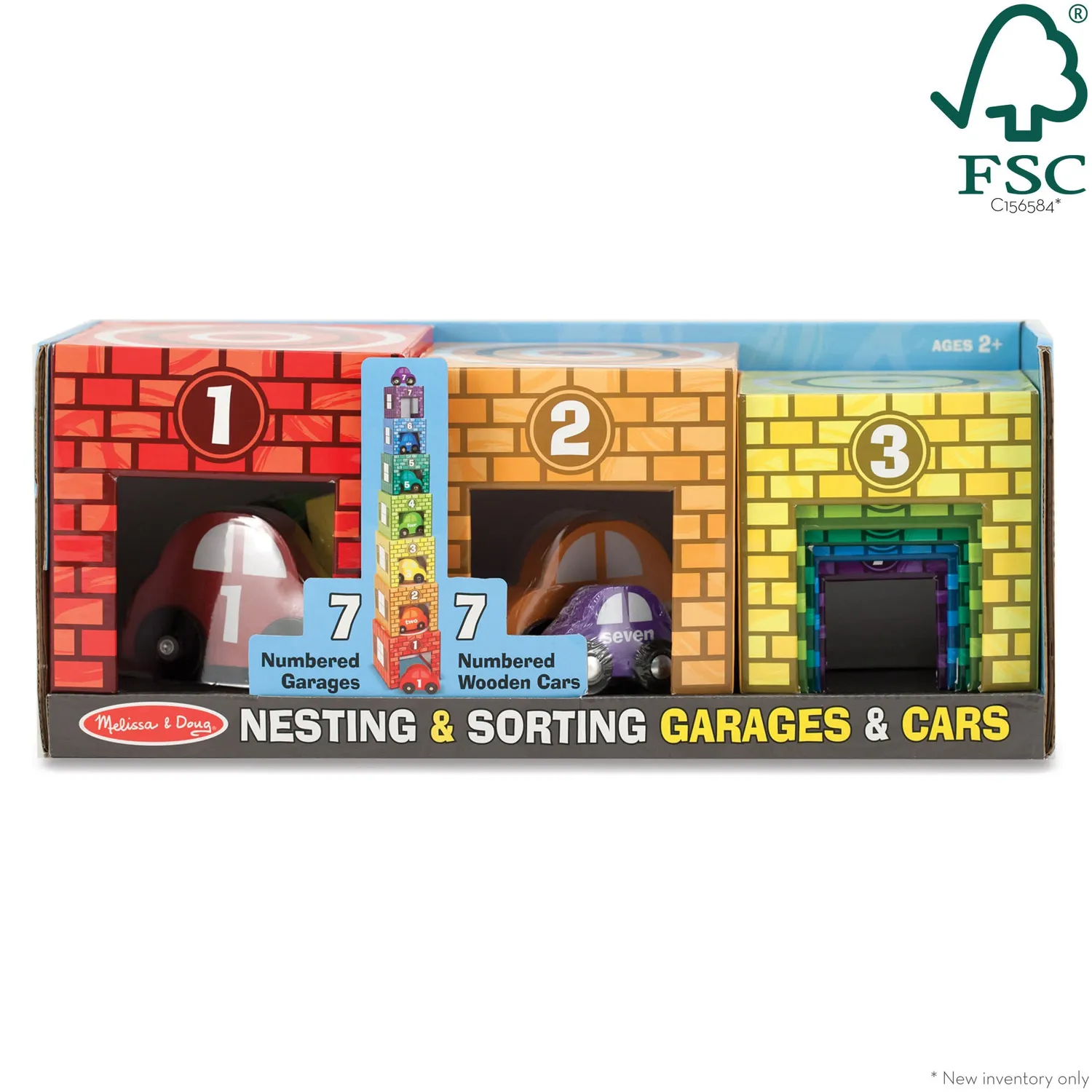 Melissa & Doug Garagen & Autos Holzspielzeug 14-teilig