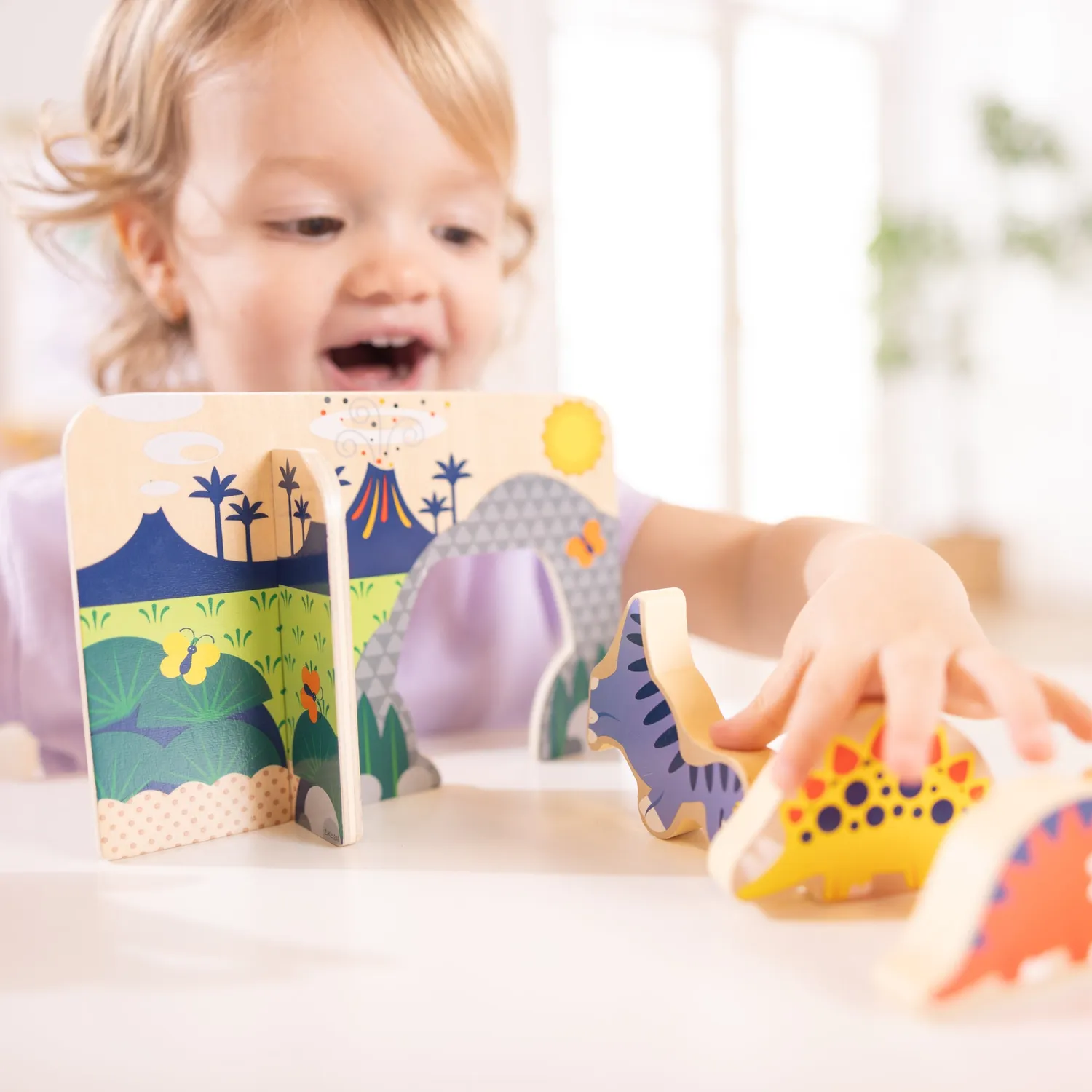 Melissa & Doug Wooden Dinosaurs Spielset Holz 3 Dinos
