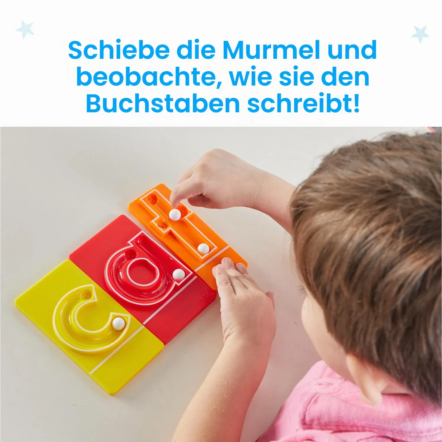 Learning Resources MarbleTracers Kleinbuchstaben 26 Tafeln Sensorik
