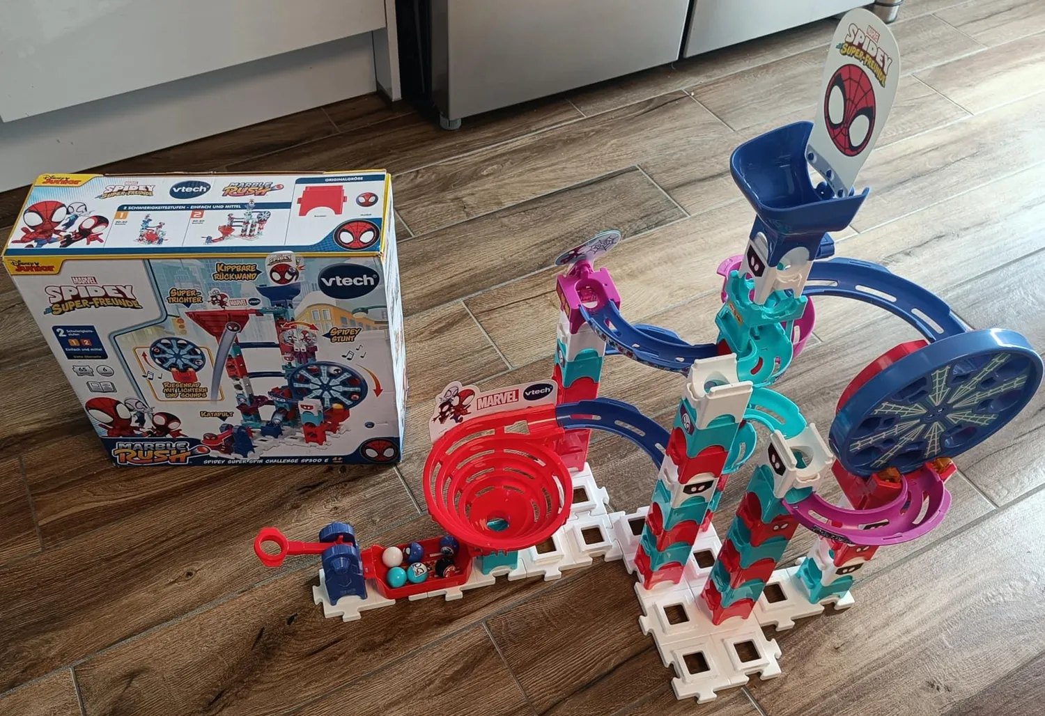 VTech Marble Rush Spidey Super Spin Challenge SP300 Murmelbahn