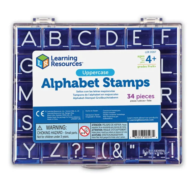 Learning Resources Alphabet Stempel Großbuchstaben 34-teilig Box