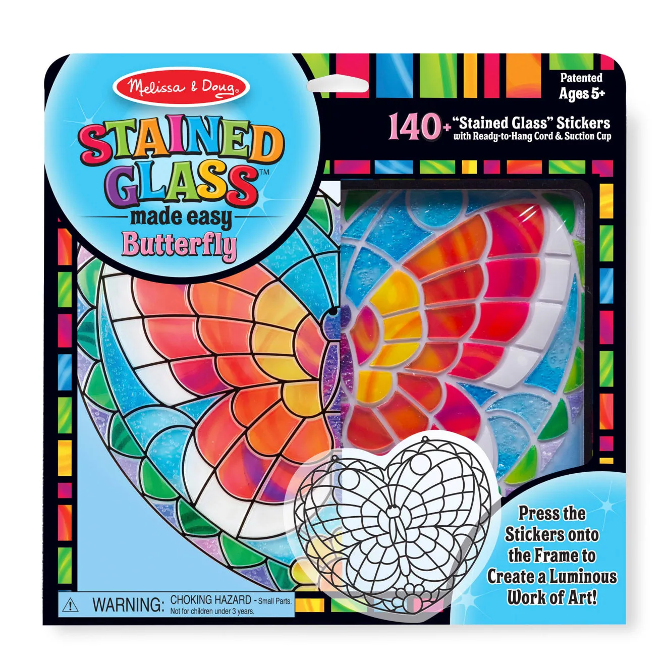 Melissa & Doug Stained Glass Schmetterling Bastelset