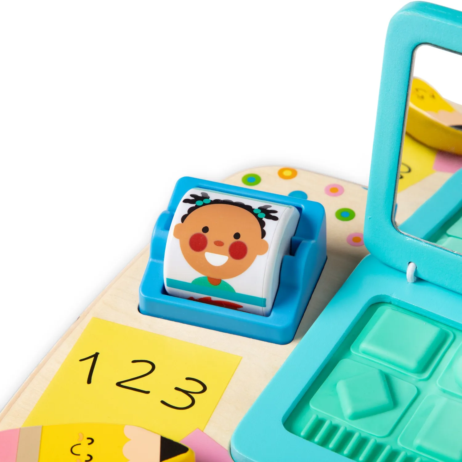 Melissa & Doug Work & Play Activity Board Holz Laptop