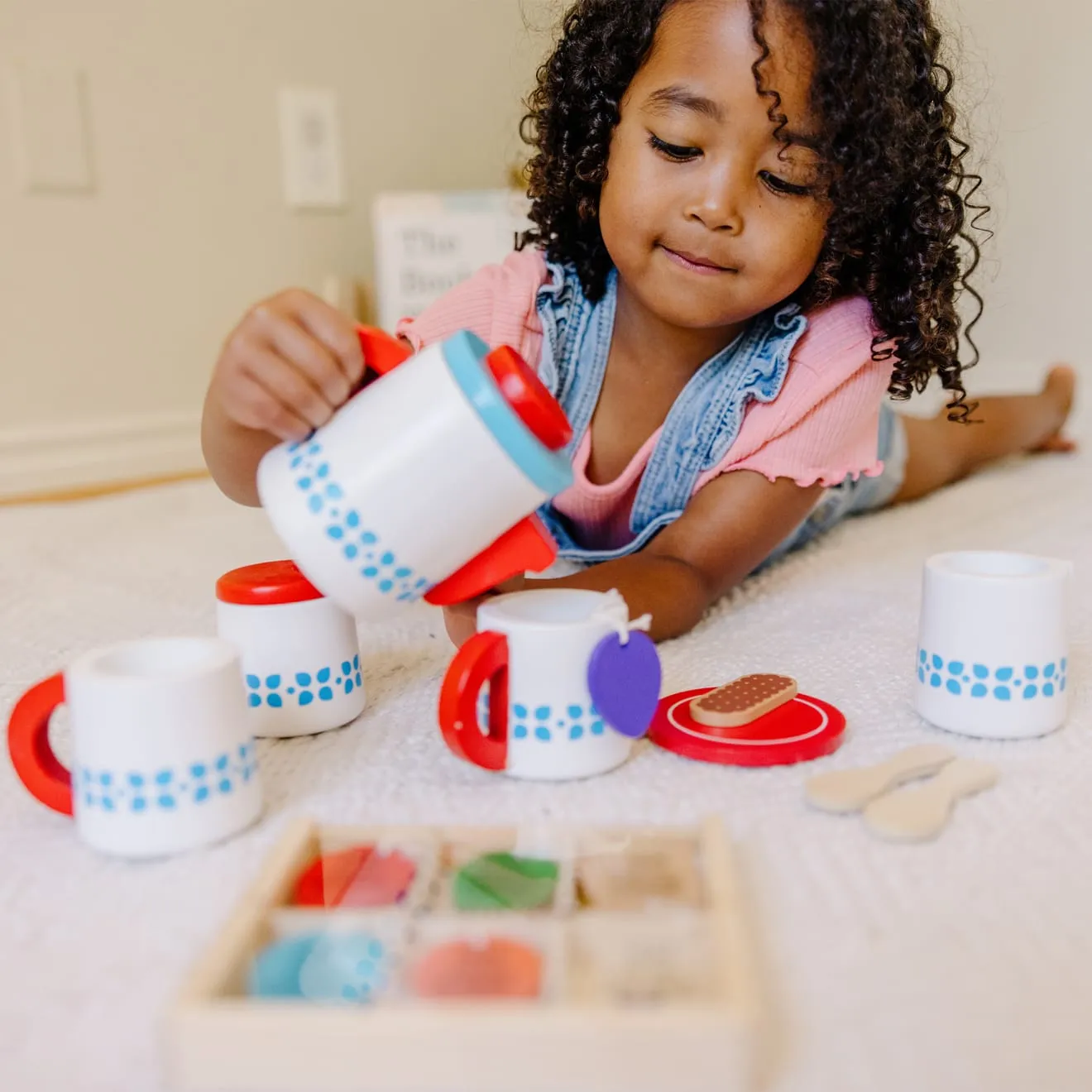 Melissa & Doug Teeservice Holz Teeset 15-teilig ab 3 Jahren