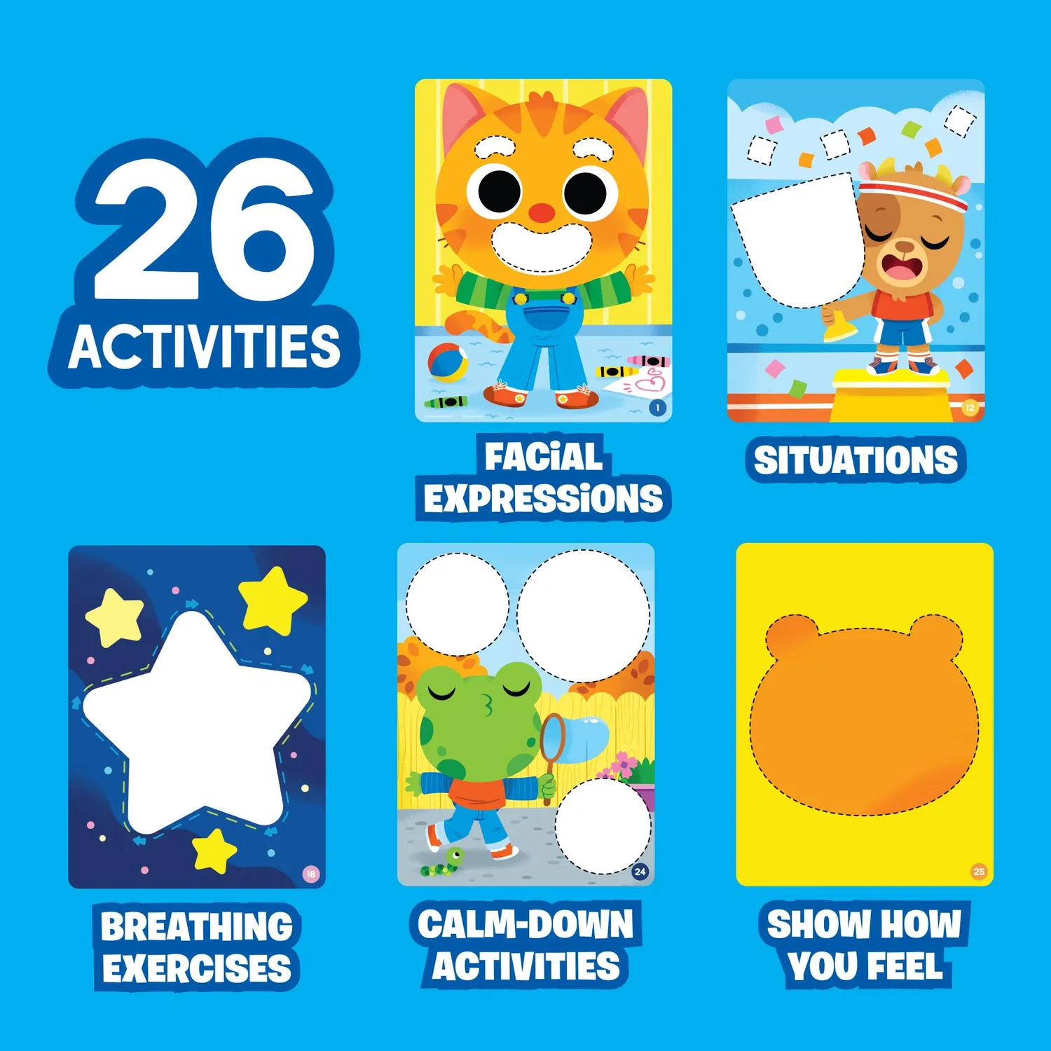 Learning Resources Spielschaum Gefühle Set 26 Aktivitäten ab 3
